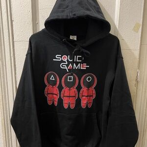 Squid Game Black and Red Hoodie mens Sz medium
